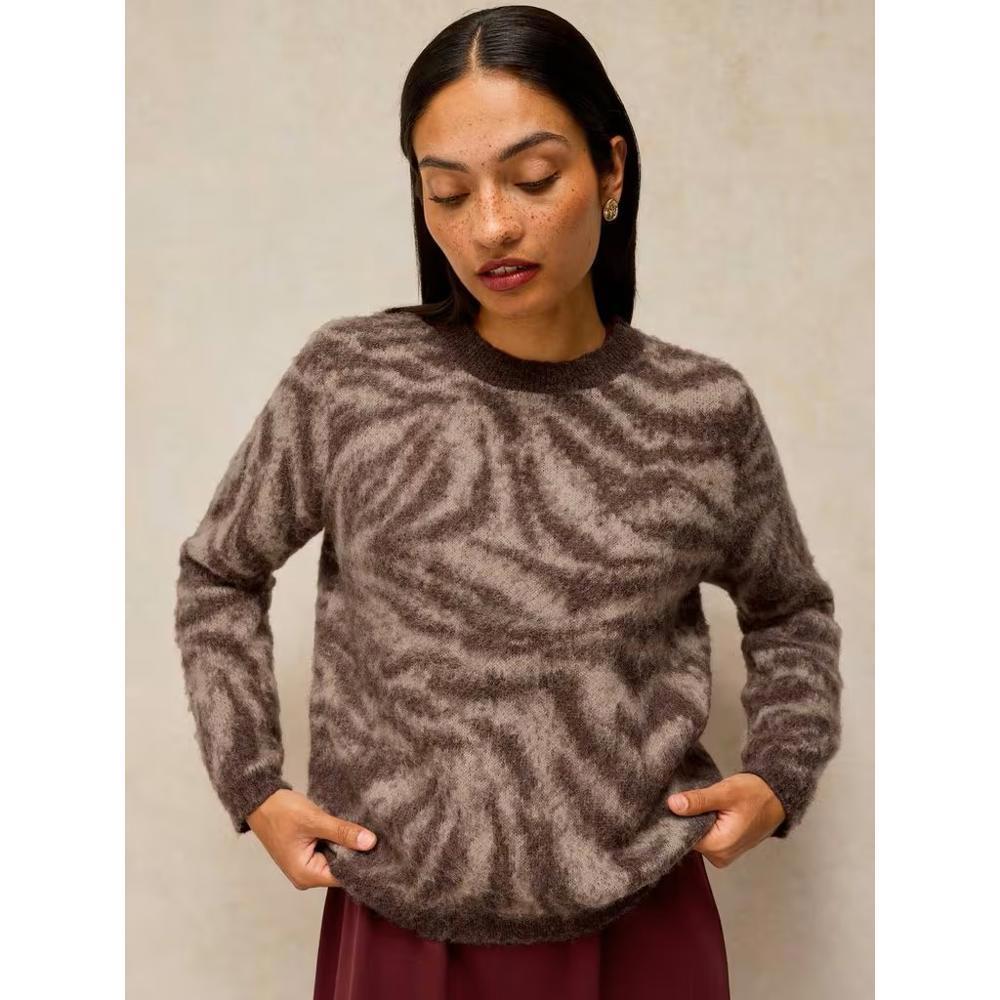 White Stuff Fluffy Animal Jumper